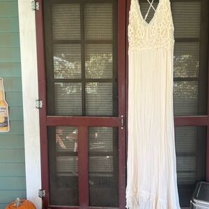 Chelsea & Violet Cream Maxi Dress